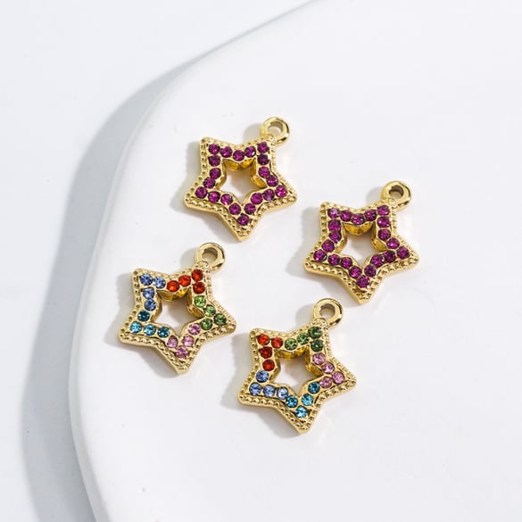 1 Piece Luxurious  Classic Star Stainless Steel  Women's Pendants