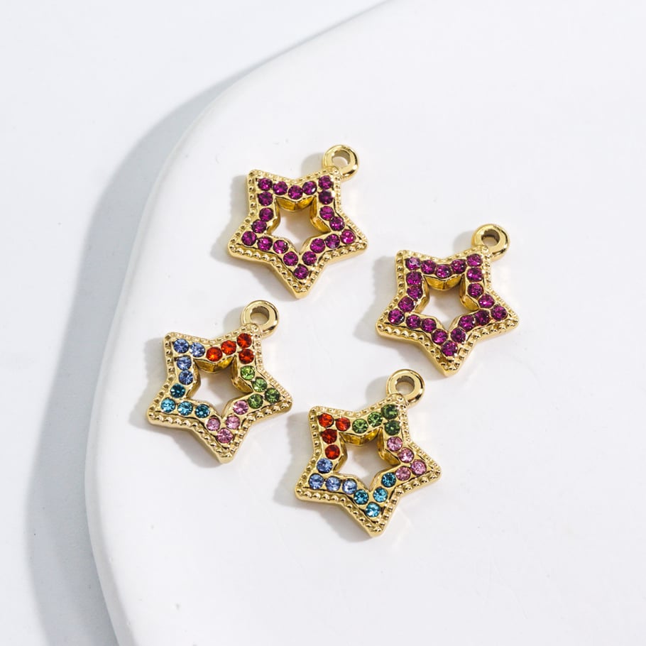 1 Piece Luxurious  Classic Star Stainless Steel  Women's Pendants Picture2