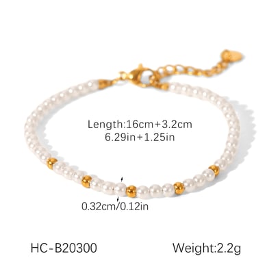1 Paar Simple Series Daily Perlenarmbänder für Damen h5 Bild2