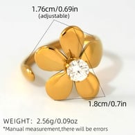 Gold color/One size/FA10-250519-10 Afbeelding11