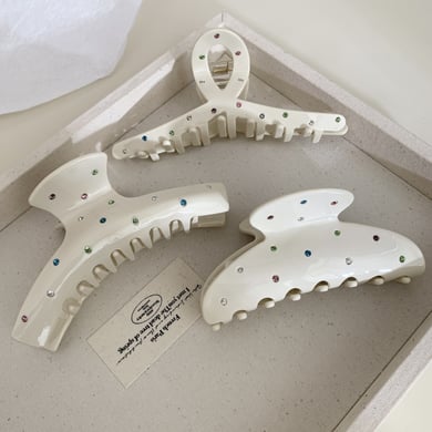 1 paar Simple Series Daily geometrische acetaat haarklemmen voor dames h5 Afbeelding3