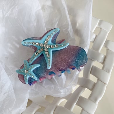 1 paar Romantic Series Vacation Turtle acryl haarklemmen voor dames h5 