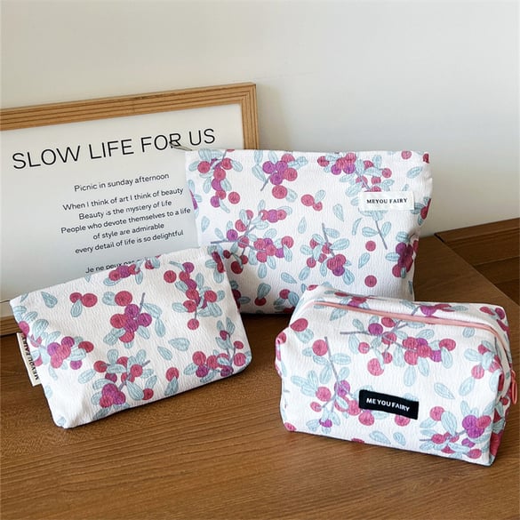 1 Stück Simple Series Sweet Flower Polyester Damen Make-up-Taschen 2