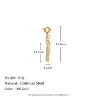 Spring Clasp E7490 Pendant - Gold Picture3