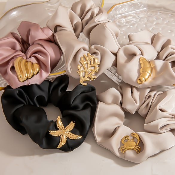 Leichte, luxuriöse und schlichte Haarringe für Damen mit Seestern-Accessoires