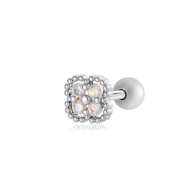 1 Adet Bakır Altın Renkli Zirkonyum Piercing Küpe h5 
