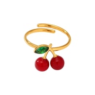 A761-Golden Cherry Ring/No.7 