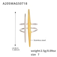 A205-Anello in oro/Numero 7 Immagine3
