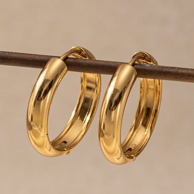 1 Pair Circle Stainless Steel Hoop Earrings h5 Picture4