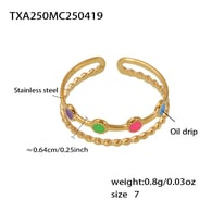 TXA250-Gold Demon Eye Ring-Size 7 Picture3