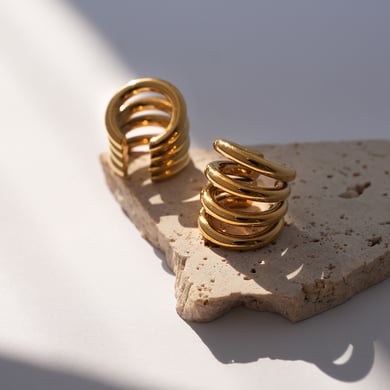 1 Stück einfache Ohrmanschetten aus Edelstahl in verschiedenen Farben und Gold für Damen h5 Bild4