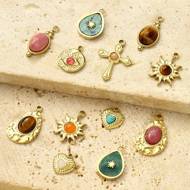 1 Piece Classic Droplet Natural Stones Women's Pendants h5 Picture3