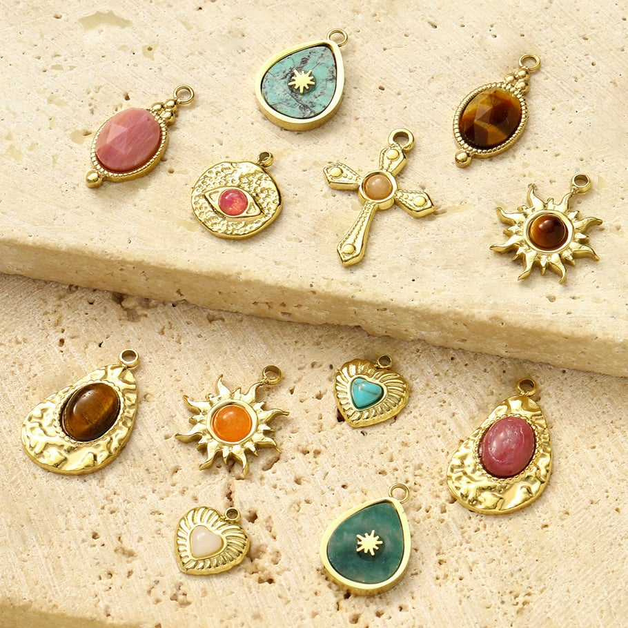 1 Piece Classic Droplet Natural Stones Women's Pendants Picture3