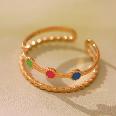 1 Piece Delicate Devil's Eye Stainless Steel Gold Color Women's Bracelets Sets h5 Picture7