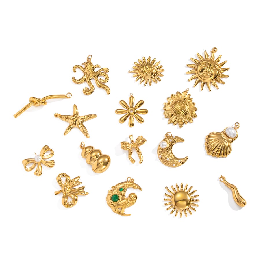 1 Piece Stainless Steel Gold Color DIY Pendant h5Picture5