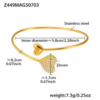 Z449-Gold Zircon Bracelet Picture5