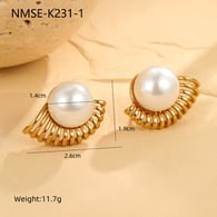 NMSE-K231-1 Pearl Earrings 