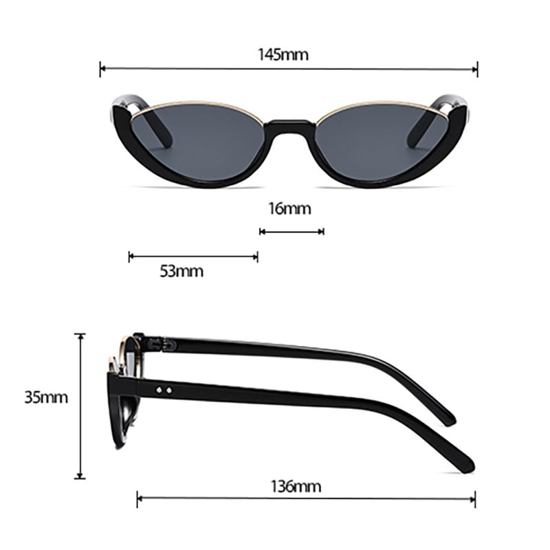 1 Pair Romantic Series Daily Devil's Eye Women's Sunglasses Picture2