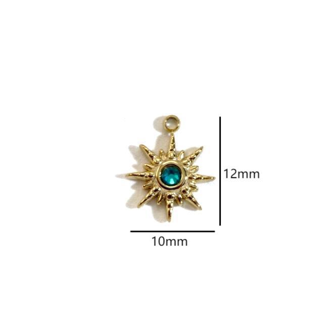 1 Piece Classic Irregular Shape Stainless Steel Natural Stone Women's Pendants Picture5