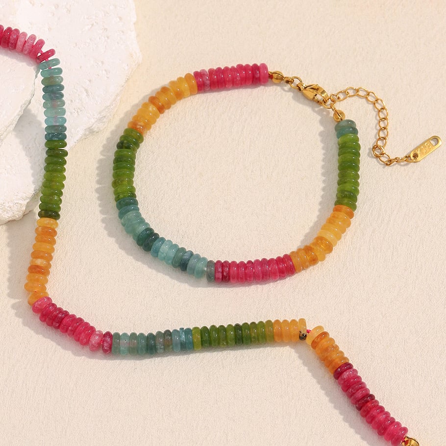 1 Piece Elegant Beads Natural Stones Women's Beaded Necklaces Picture3