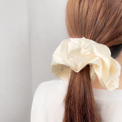 1 Piece Sweet Solid Color Synthetic Fiber Women's Scrunchies h5 Picture3