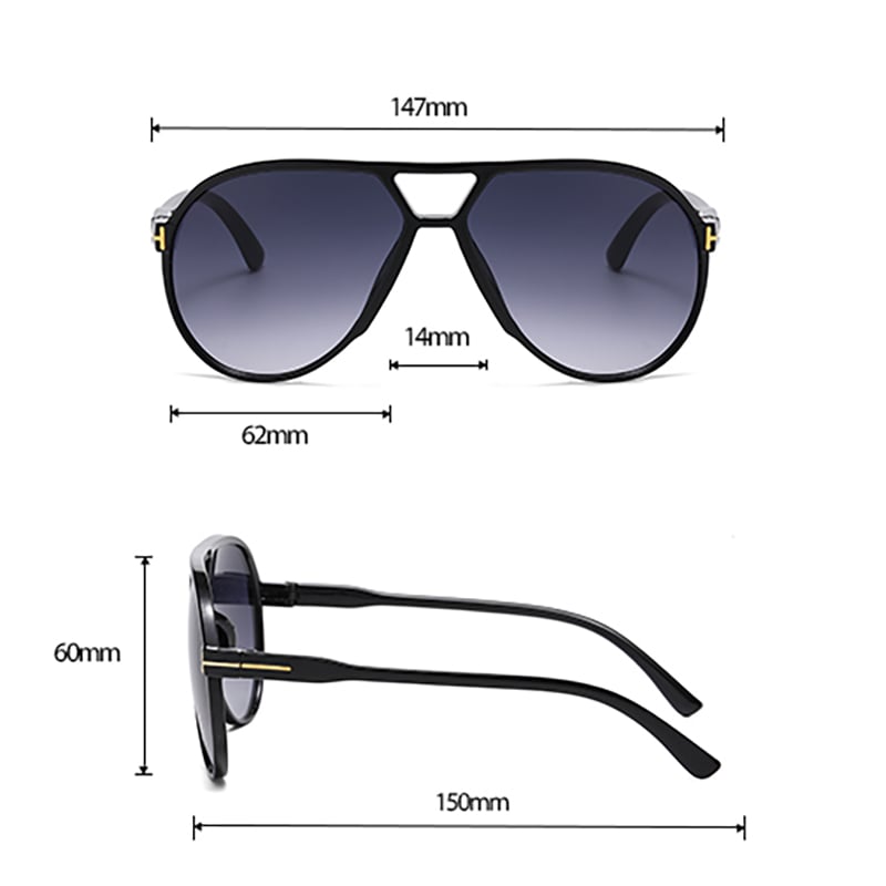 1 Pair Simple Series Daily Patchwork Unisex Sunglasses Picture2