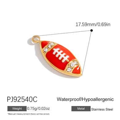 1 Piece DIY Daily Irregular Shape Heart Stainless Steel Women's Pendants h5 Picture2