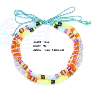 1 stuk kleurrijke kralenketting h5 