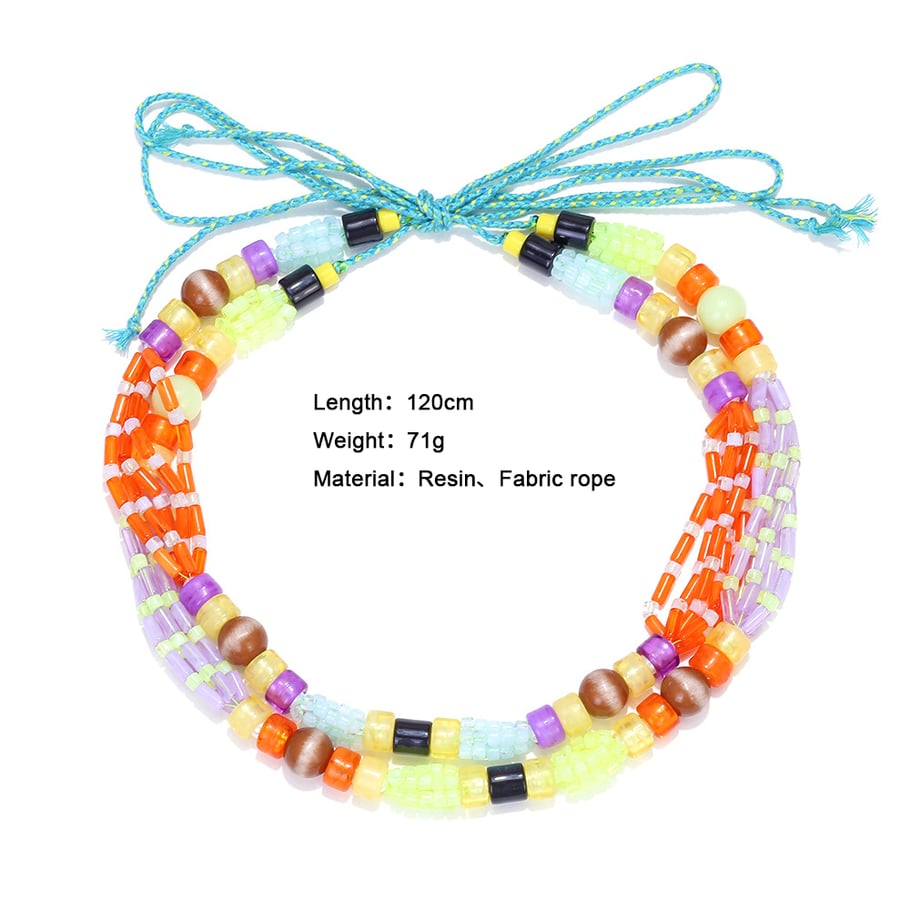 1 stuk kleurrijke kralenketting 