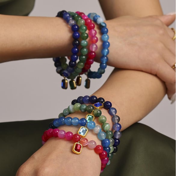 1 Stück Elegante Naturperlen Damen-Perlenarmbänder 2