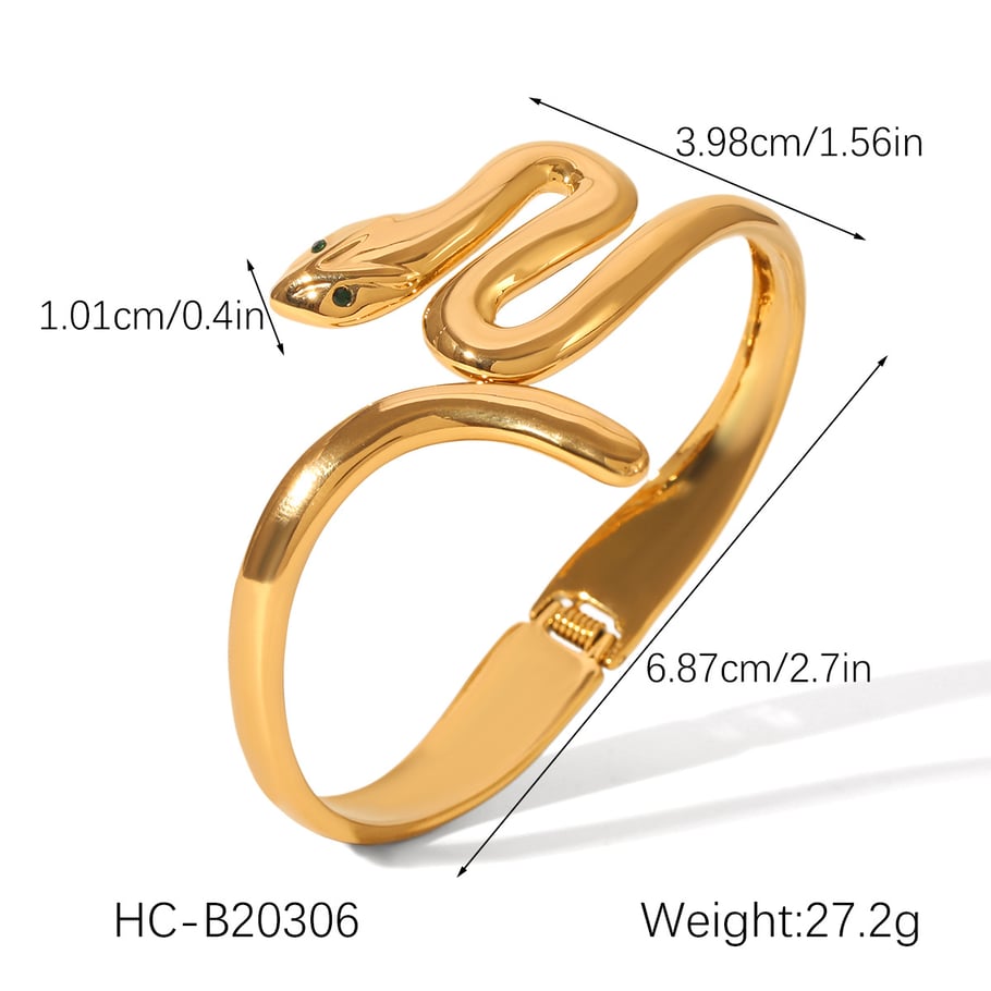 1 Pair Simple Series Daily Geometric Stainless Steel Women's Bangles Picture2
