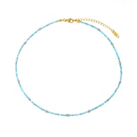 Natural Stone Short Necklace - Apatite Picture20