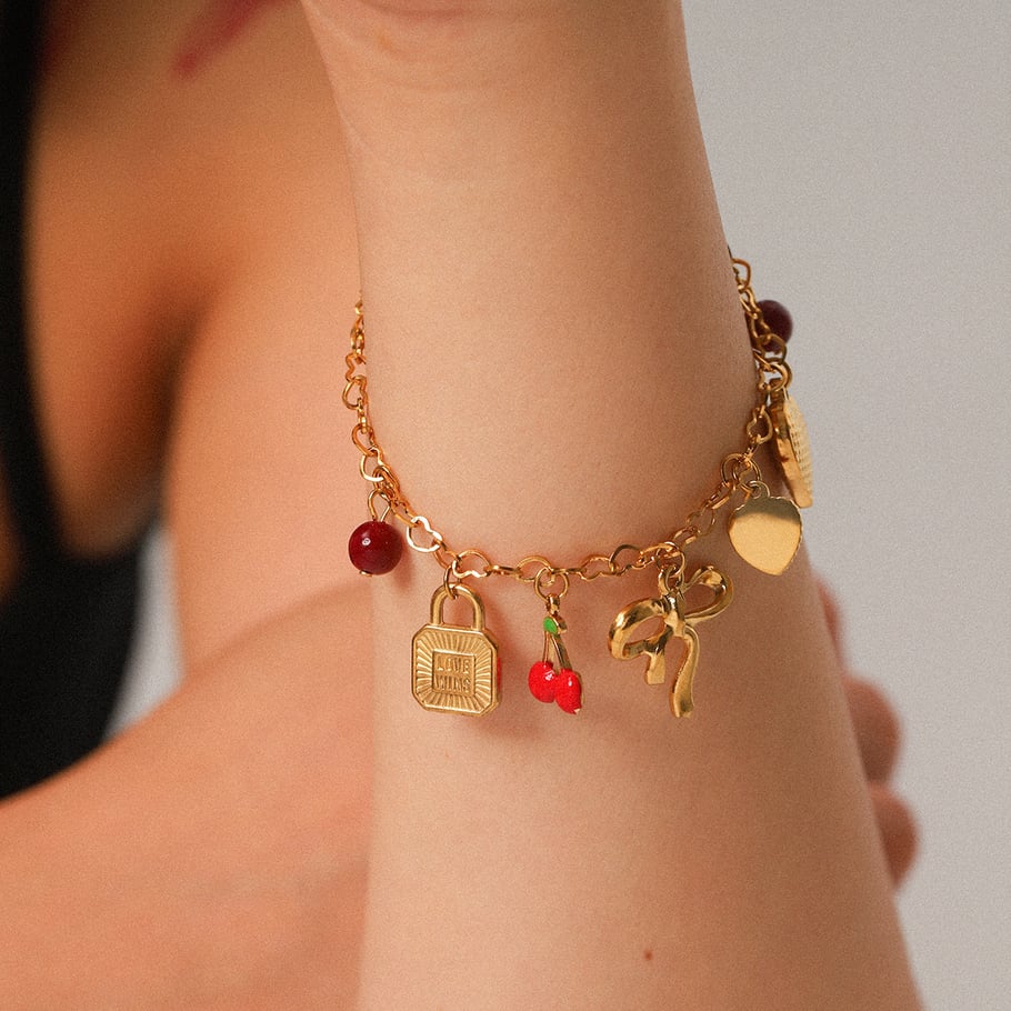 1 Piece Simple Series Daily Bow Knot Stainless Steel  Women's Charm Bracelets Picture4