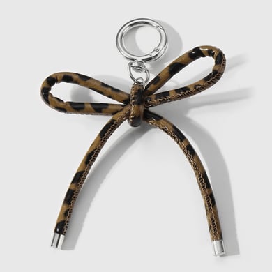 1 pièce de breloque de sac à nœud papillon imprimé léopard h5 