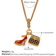 PJ868G-XL568G1.3MM dubbelzijdige paddenstoelketting Afbeelding6