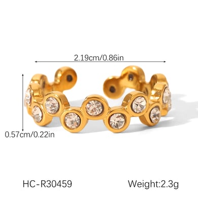 1 Stück unregelmäßige Form Edelstahl Gold Farbe Damen Halsketten Sets h5 Bild2