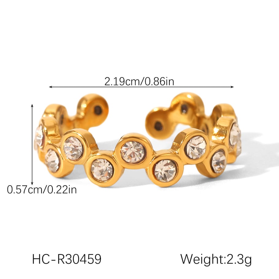 1 Stück unregelmäßige Form Edelstahl Gold Farbe Damen Halsketten Sets Bild2