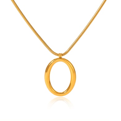 1 Piece Irregular Shape Stainless Steel  Gold Color  Women's Pendant Necklaces h5 