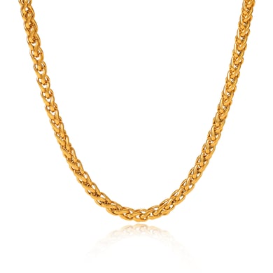1 Piece Daily Chain Stainless Steel  Gold Color  Women's Chain Necklaces h5 