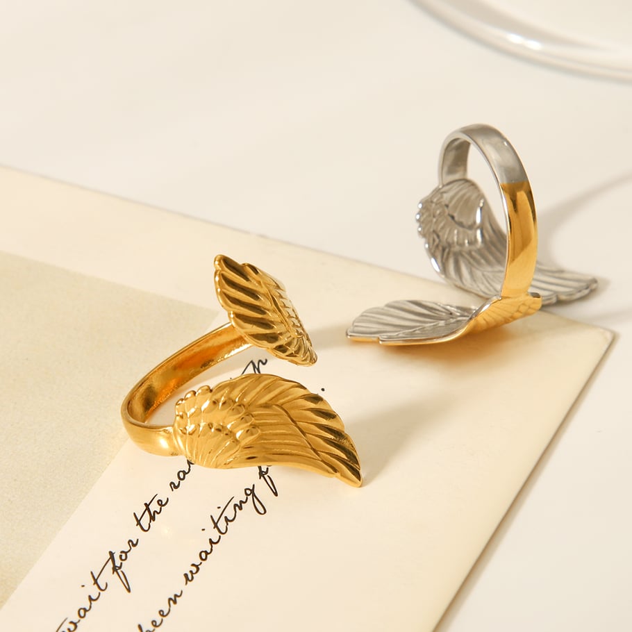 1 Piece Mixed Gold Color & Silver Colors Stainless Steel Gold Color Statement Rings Picture8