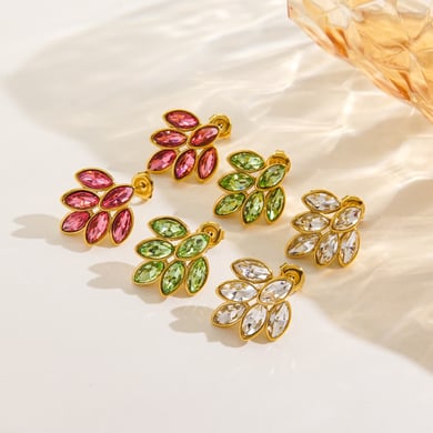 Simple and Elegant Stainless Steel Women's Stud Earrings h5 Picture3