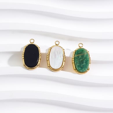 1 Piece Simple Series Retro Irregular Shape Natural Stones Women's Pendants h5 Picture4