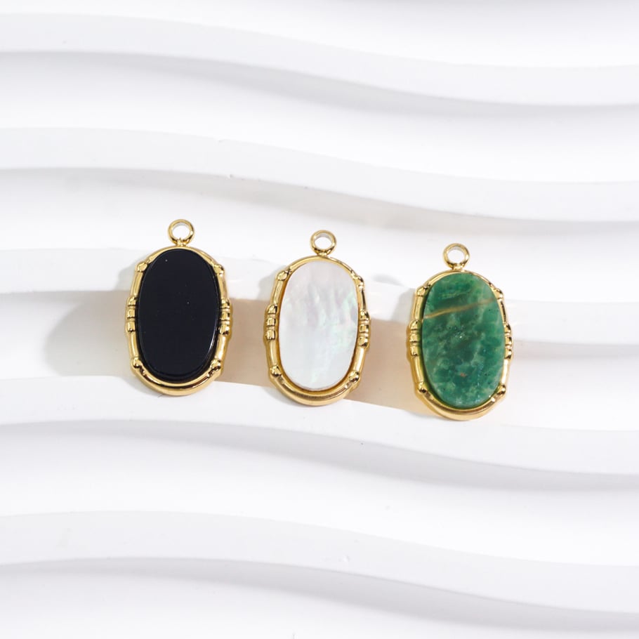 1 Piece Simple Series Retro Irregular Shape Natural Stones Women's Pendants Picture4