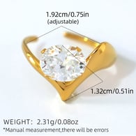 Gold color/One size/FA5-250517-2 Afbeelding15