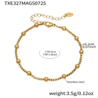 TXE327-Bracciale in oro 18+5cm Immagine3