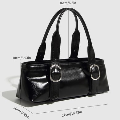 1 Piece Simple Series Casual Solid Color PU Women's Handbags h5 