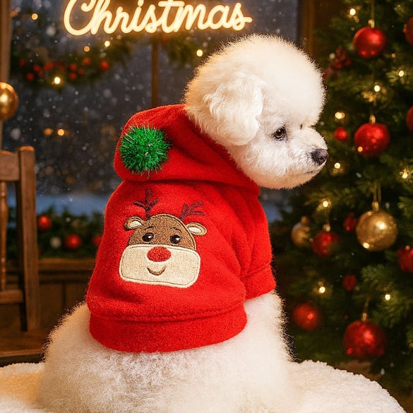 1 Piece Cute Christmas Pet Christmas Hoodie 2