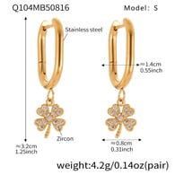 Q104-Gold Earrings 