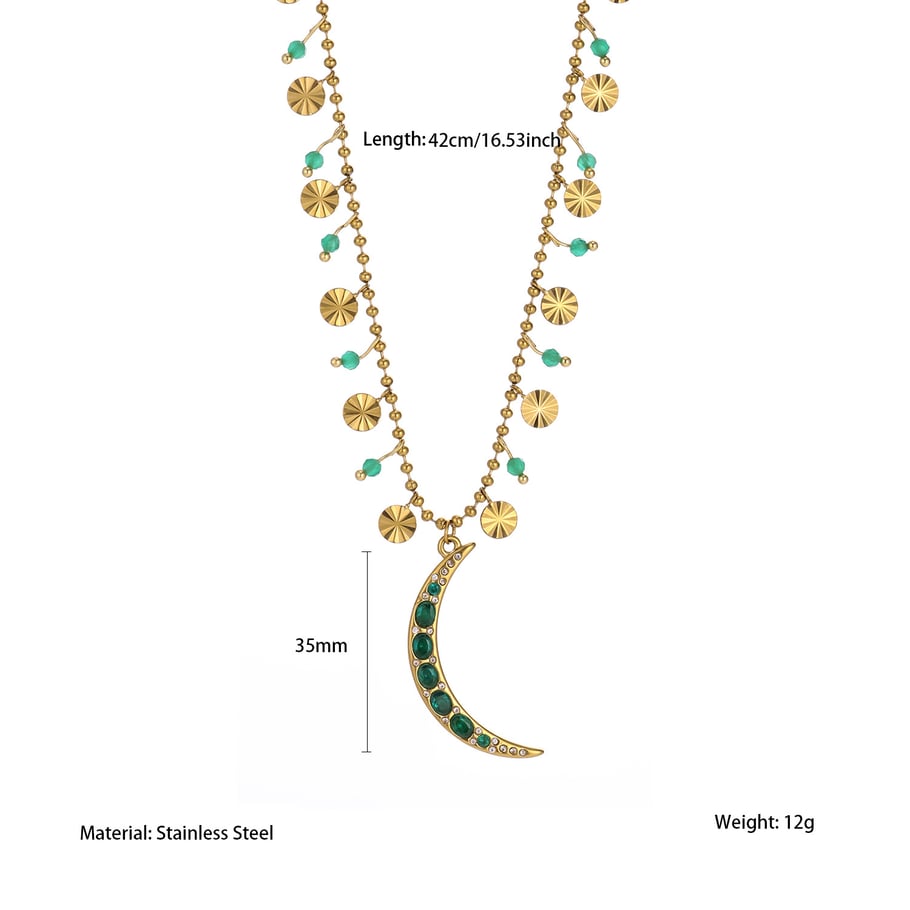 1 Piece Delicate Fish Stainless Steel Gold Color Women's Pendant Necklaces 
