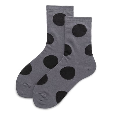 1 Pair  Adorable Polka Dot Color - Blocking Women's Mid - Calf Socks h5 